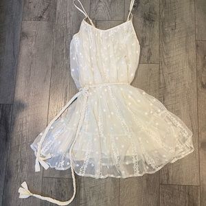 Lulus Ivory Tie Dress